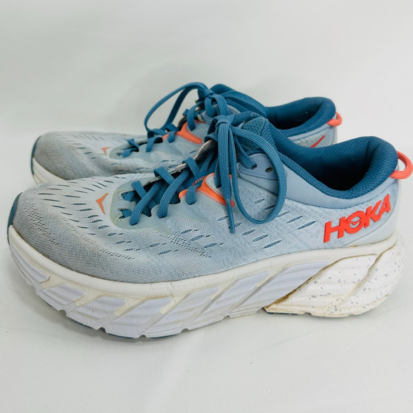 Hoka One One Gaviota 4 Running Shoes in Blue Fog / Plein Air Size 9.5 - Picture 5 of 7
